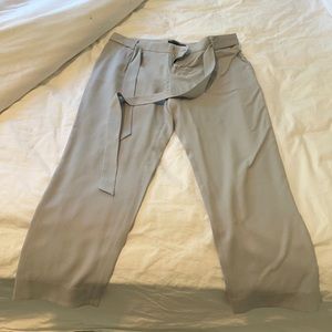 Light grey tie pants barely worn
